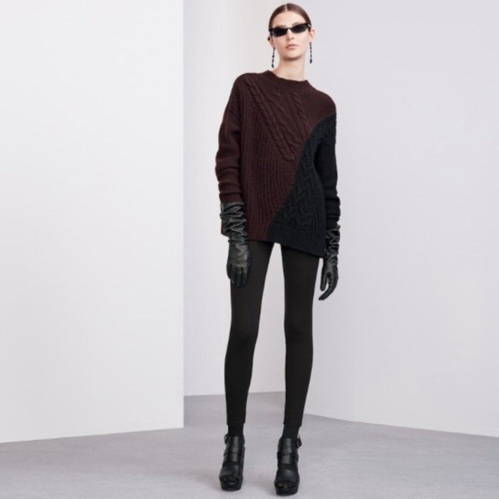 NWOT Women's Simply Vera Vera Wang Color Block Sweater Small